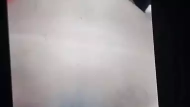 Dark Nipples Girlfriend Sitting Nude And Fingering