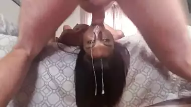 Deepthroat Desi Face Fuck Gagging Hardcore Indian Interracial Rough Sloppy Spit Throat Fuck