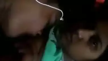 Sweet Desi girl feeding her XXX juicy boobs to her colleague MMS