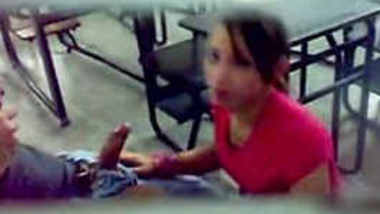 Sexy Student Gives Blowjob Hiddencam