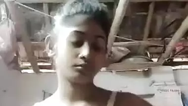 XXX video of Desi slut who takes clothes off item by item on camera