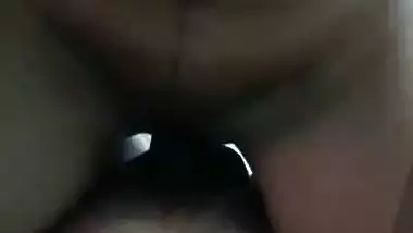 Man presses desi lady’s boobs and makes her ride on his dick